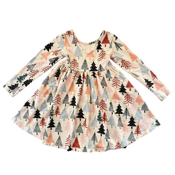 Hanna Andersson Holiday Celebration Skater Dress Size 5 - Picture 3 of 4